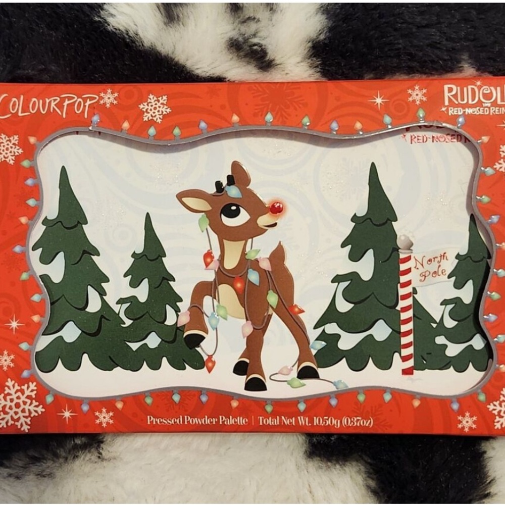 NEW Colourpop Holiday Christmas Rudolph The Red Nose Reindeer Eyeshadow Palette
